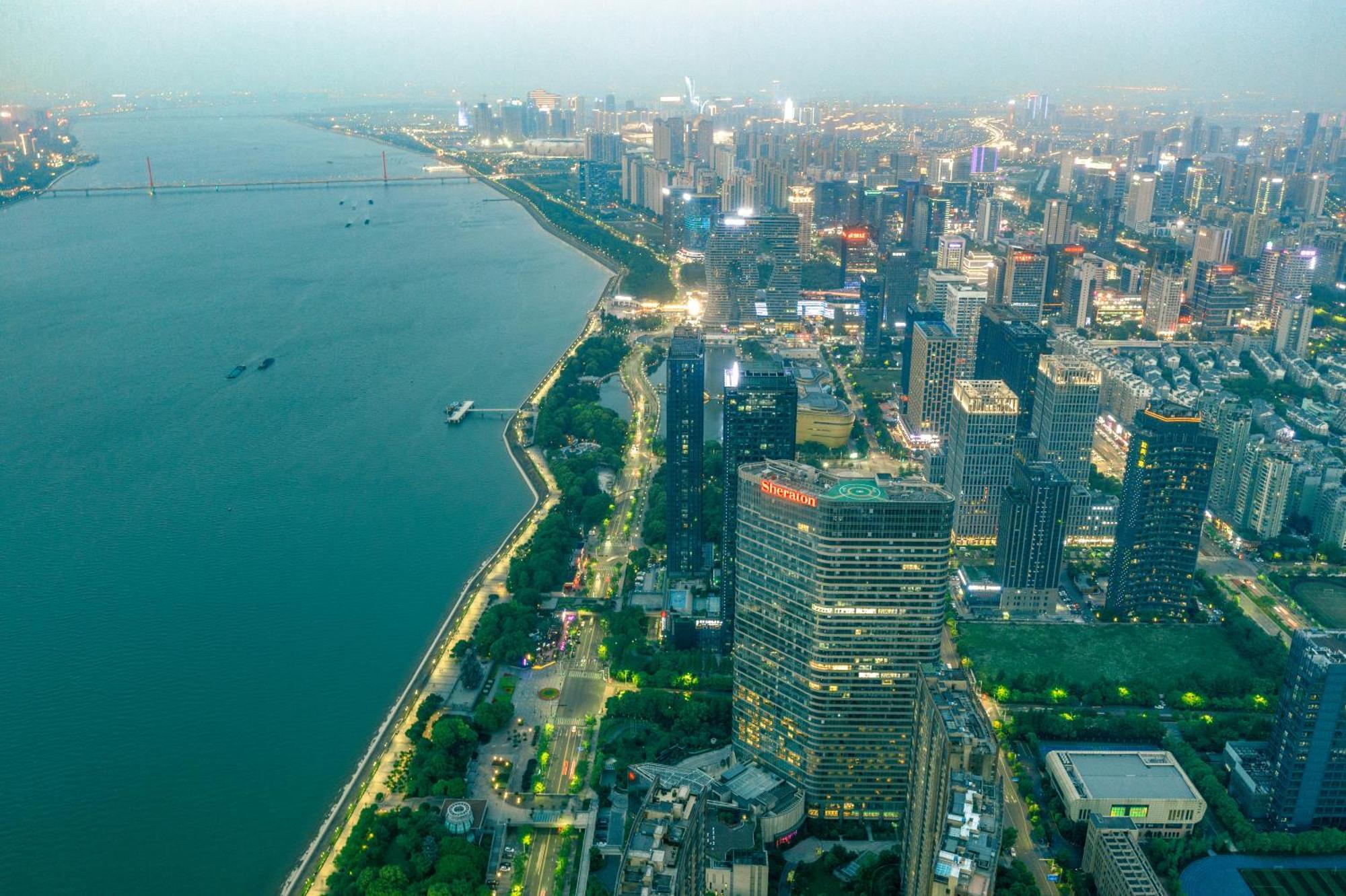 Sheraton Grand Hangzhou Binjiang Hotel Extérieur photo